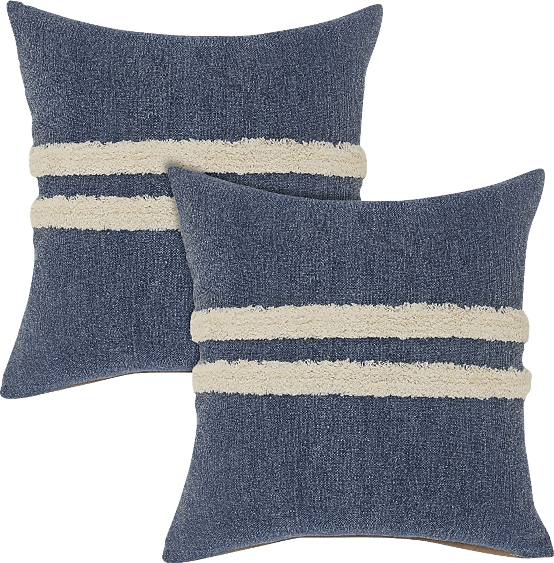 Valens Navy Pillow, Set of 2 - Image 1