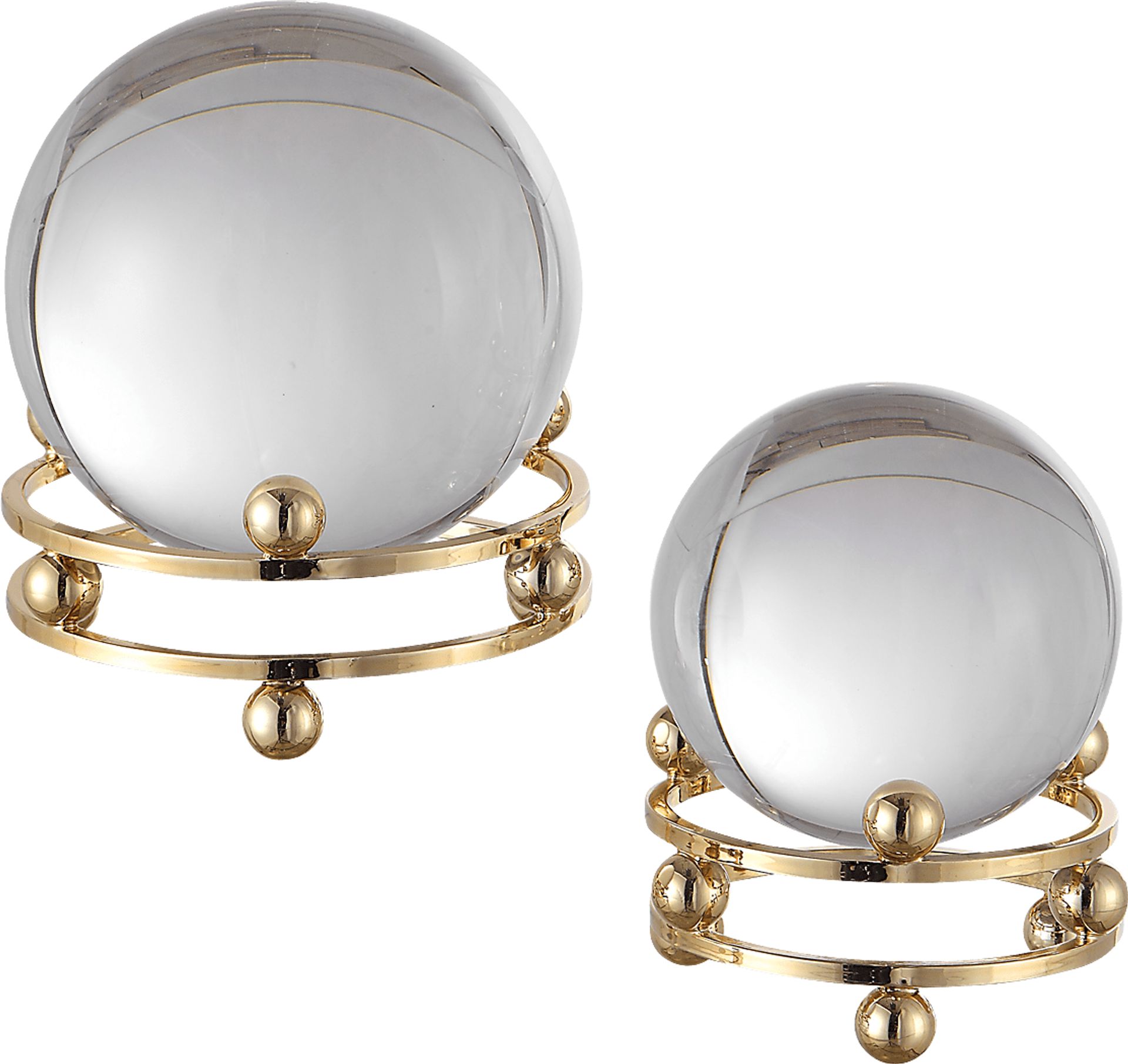 Valente Gold Sphere, Set of 2 - Image 1