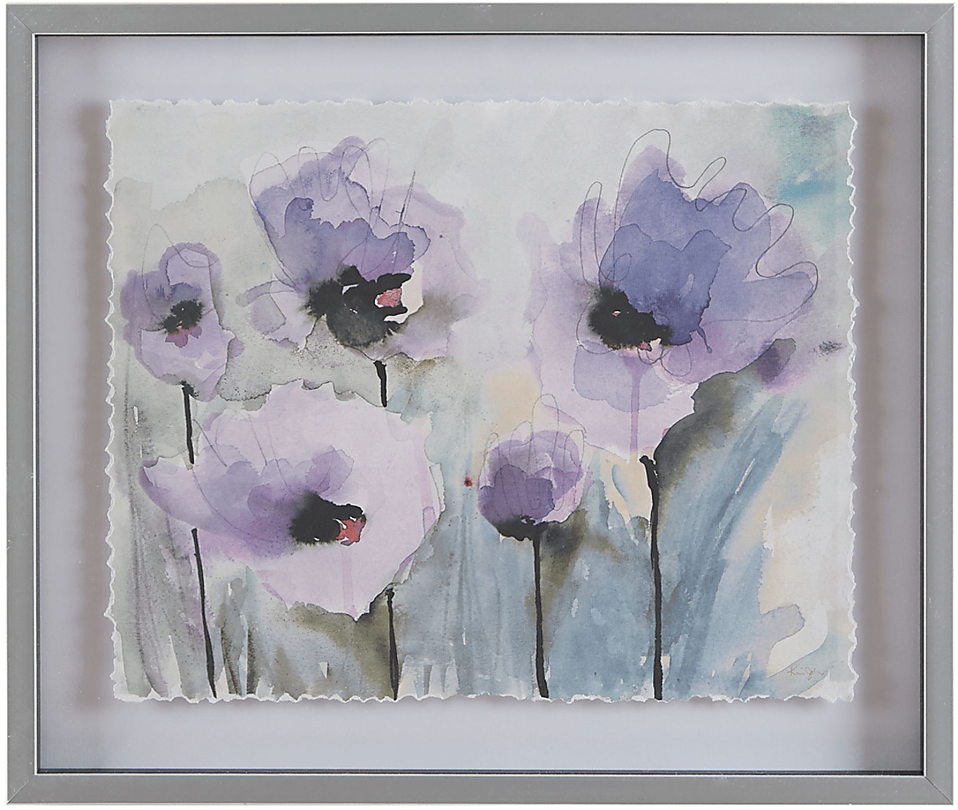 Valerie's Garden Purple Artwork - Image 1