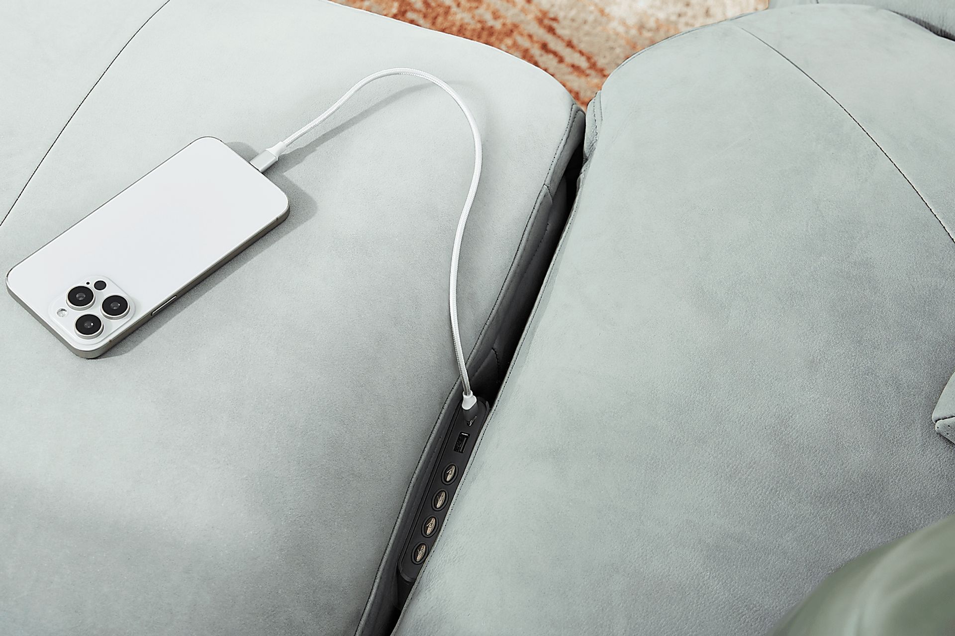 Valerio Hydra Leather 5 Pc Dual Power Reclining Sectional - Image 12