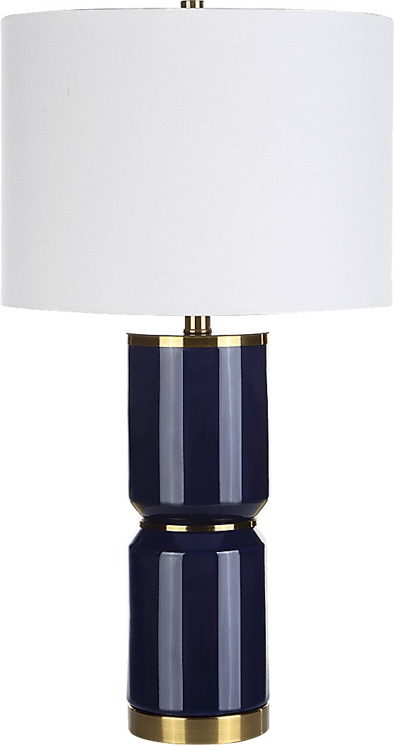 Valesca Circle Blue Lamp