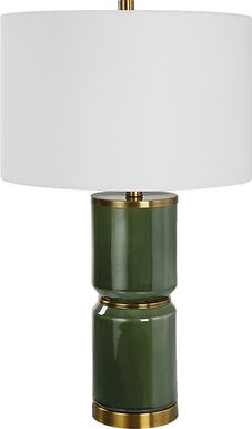 Valesca Circle Green Lamp