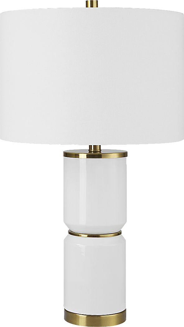 Valesca Circle White Lamp