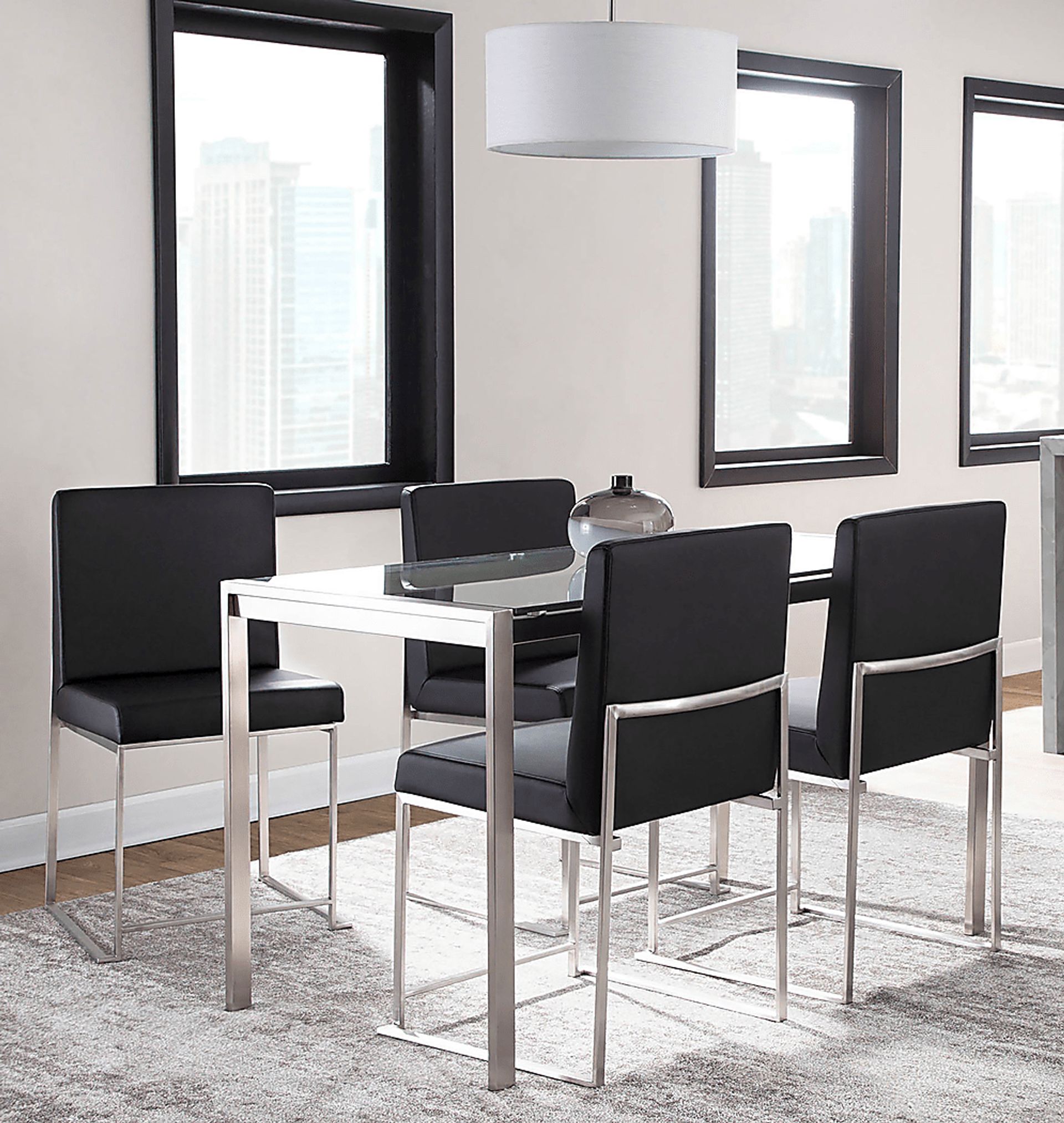 Valeview Black 5pc Dining Set - Image 2