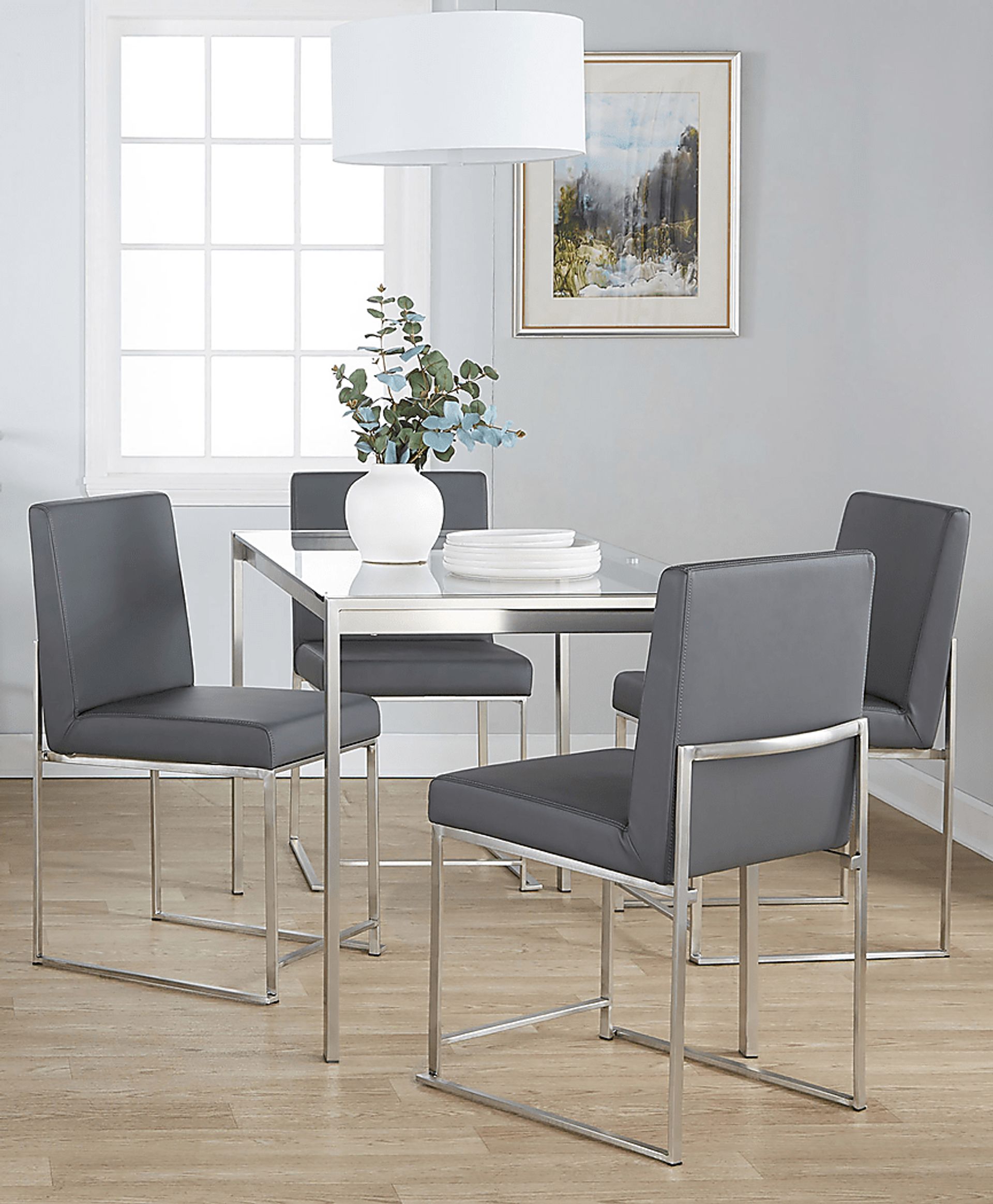 Valeview Gray 5pc Dining Set - Image 3