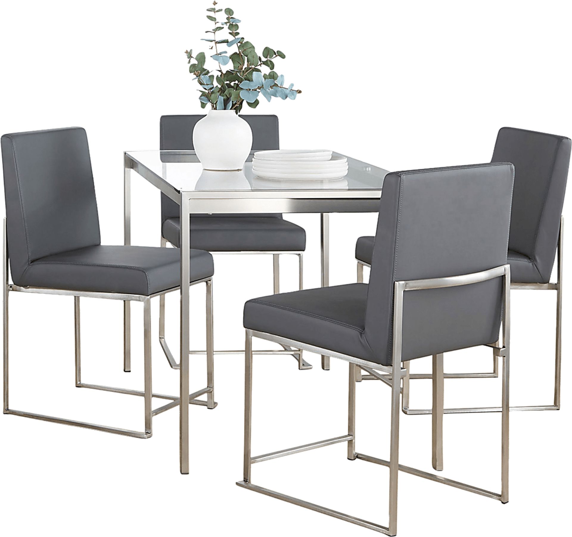 Valeview Gray 5pc Dining Set - Image 4