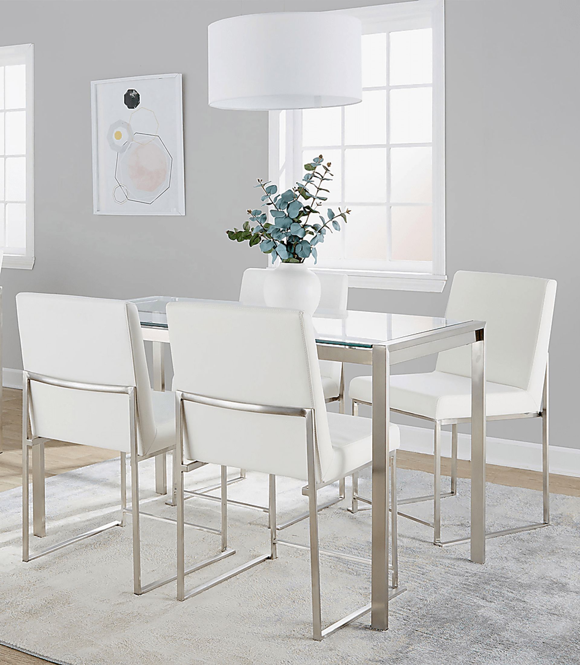 Valeview White 5pc Dining Set - Image 2