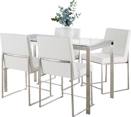 Valeview White 5pc Dining Set