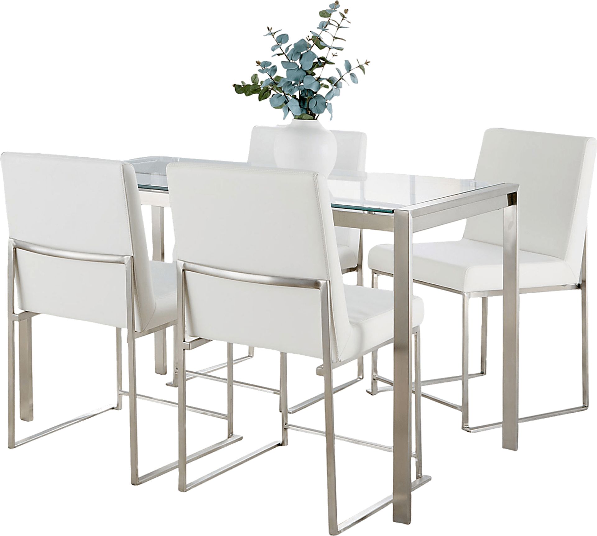Valeview White 5pc Dining Set - Image 1