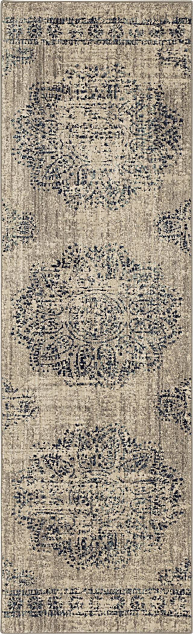 Valewood Indigo 2'4 x 7'10 Runner Rug - Thumbnail - Image 1