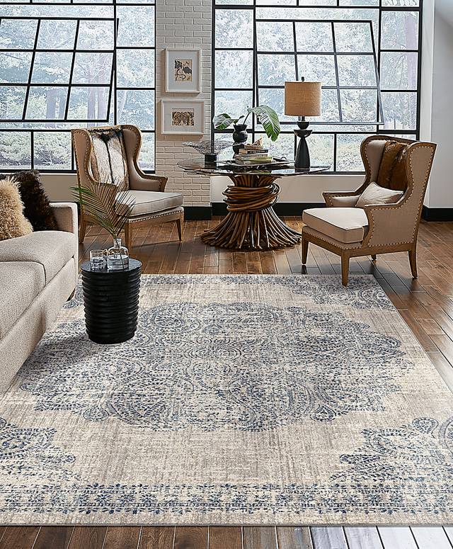 Valewood Indigo 5'3 x 7'10 Rug - Thumbnail - Image 2