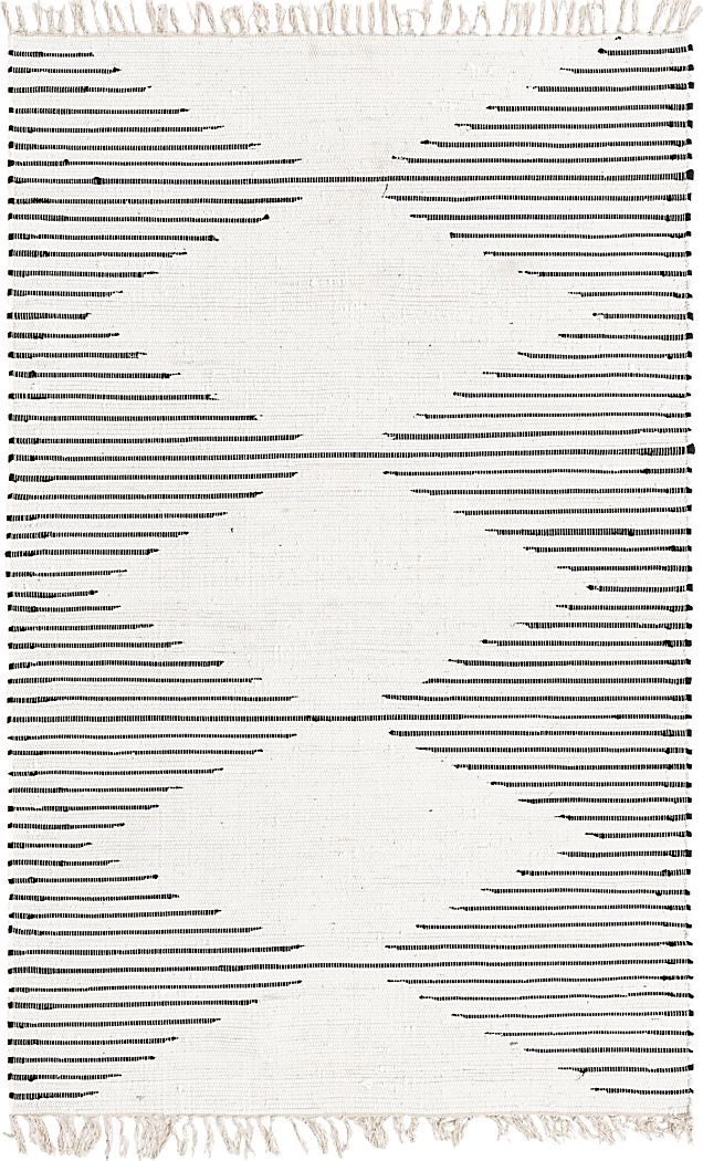 Valez White 5'1 x 8' Rug