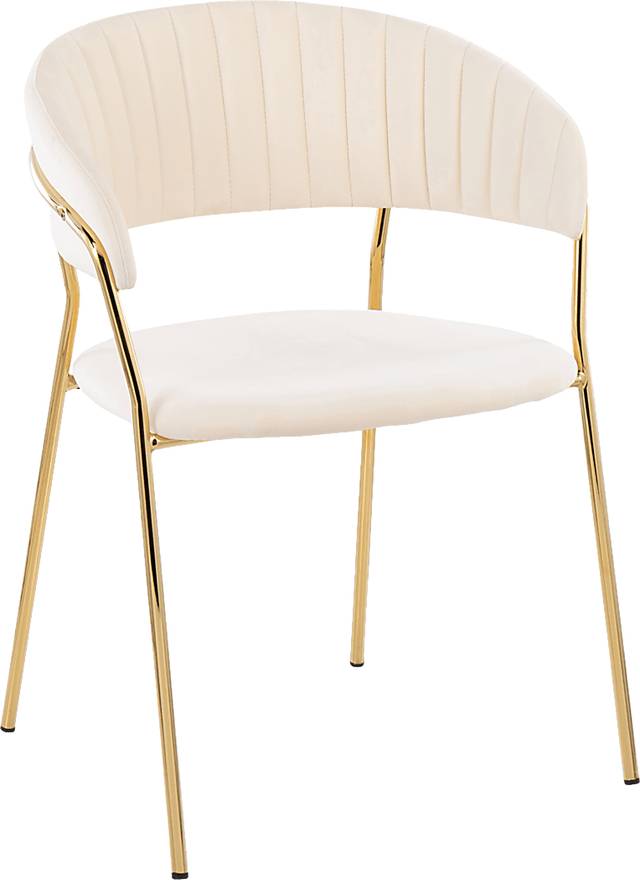 Valhigh Cream Arm Chair, Set of 2 - Thumbnail - Image 2