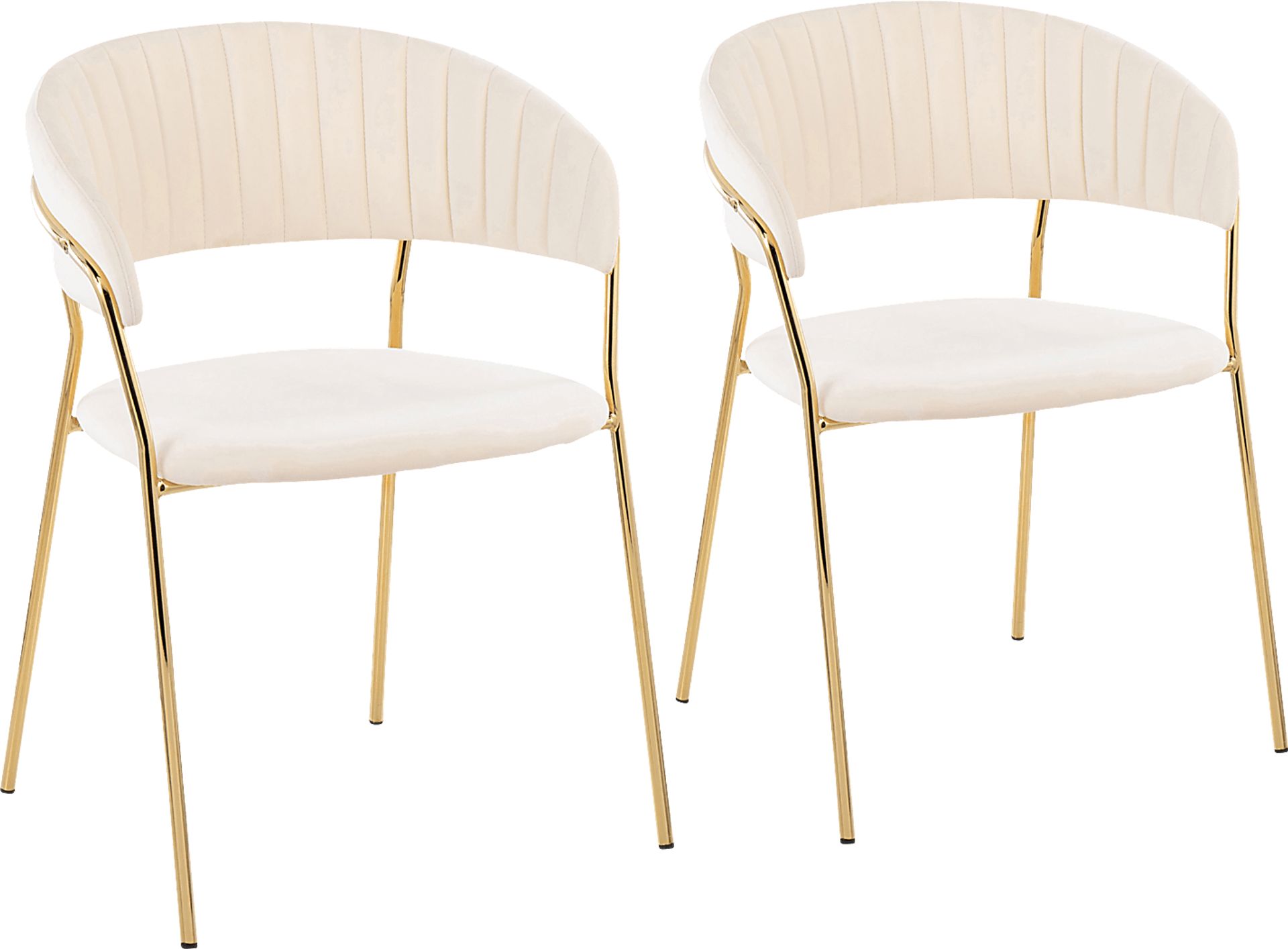 Valhigh Cream Arm Chair, Set of 2 - Image 1