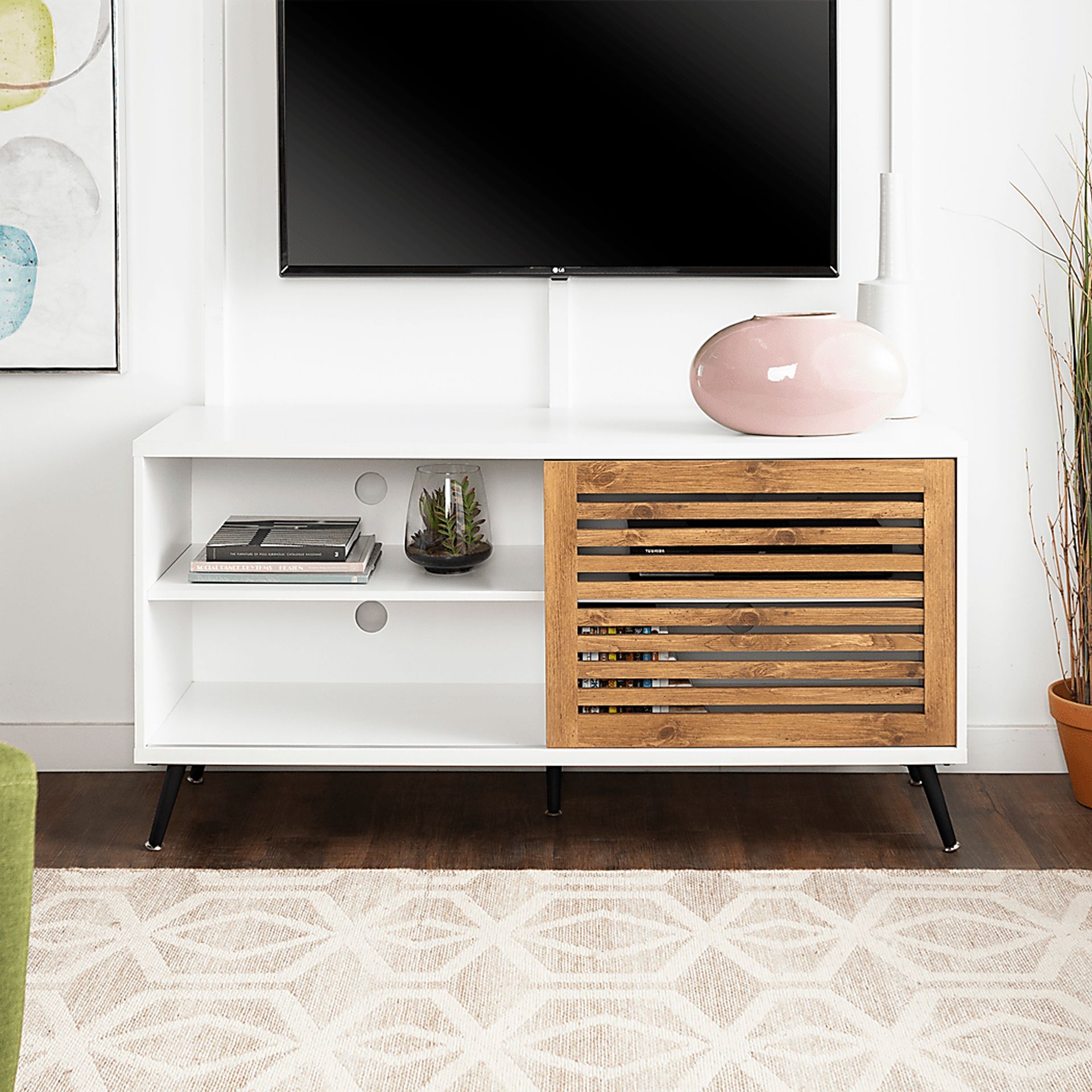Valinda White 52 in. Console - Image 4