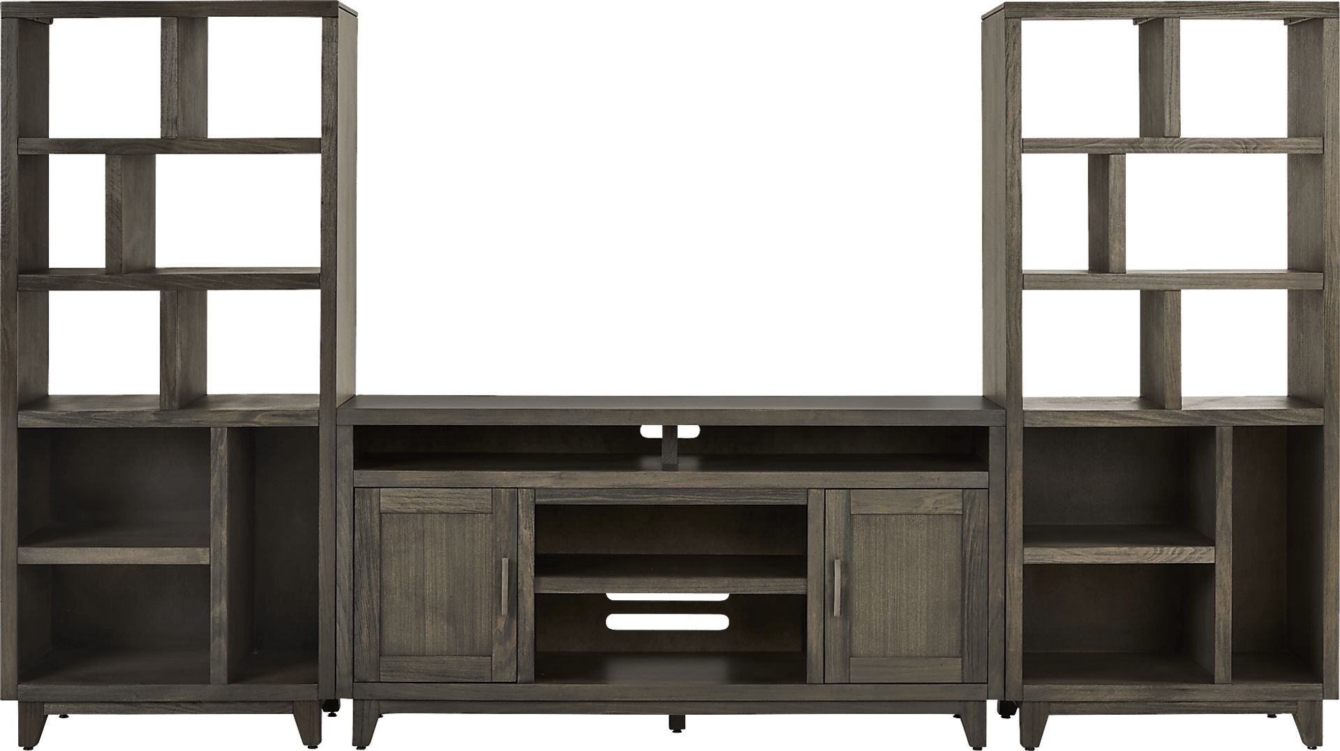 Valinor Brown 3 Pc Wall Unit with 64 in. Console - Image 1