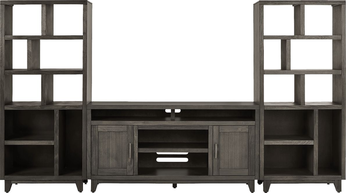Valinor Smoke 3 Pc Wall Unit with 64 in. Console