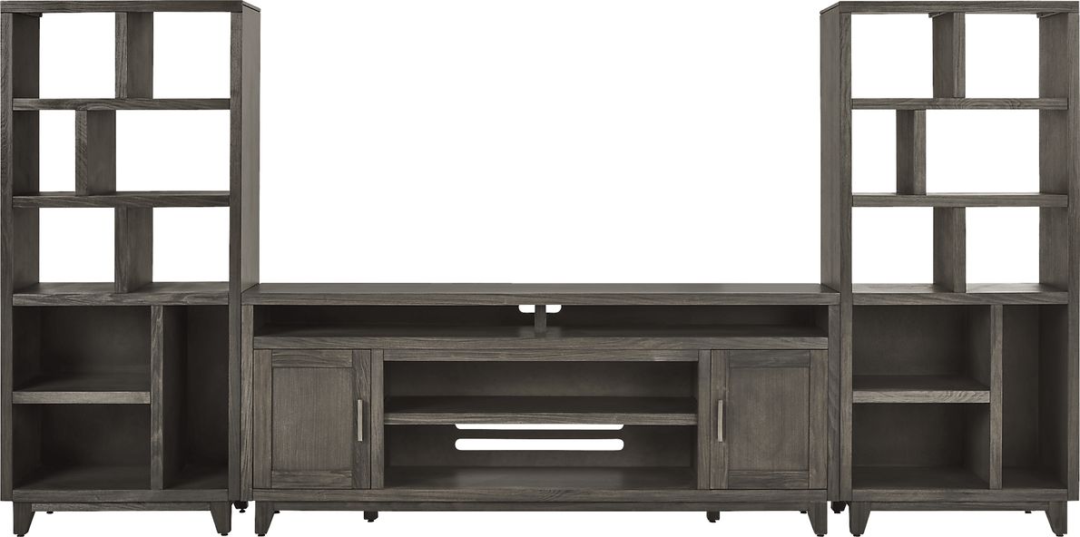 Valinor Smoke 3 Pc Wall Unit with 80 in. Console