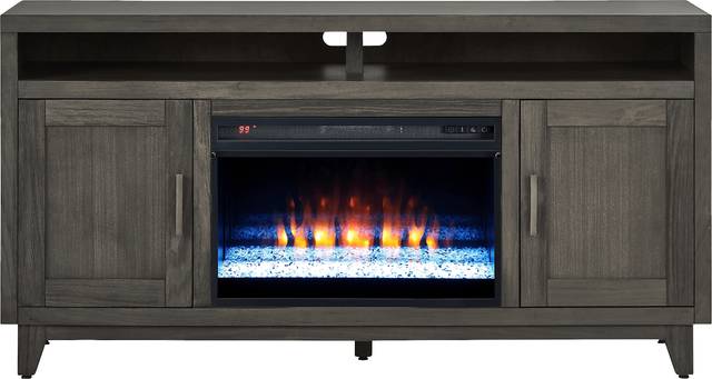 Valinor Smoke 64 in. Console with Electric Fireplace - Thumbnail - Image 1