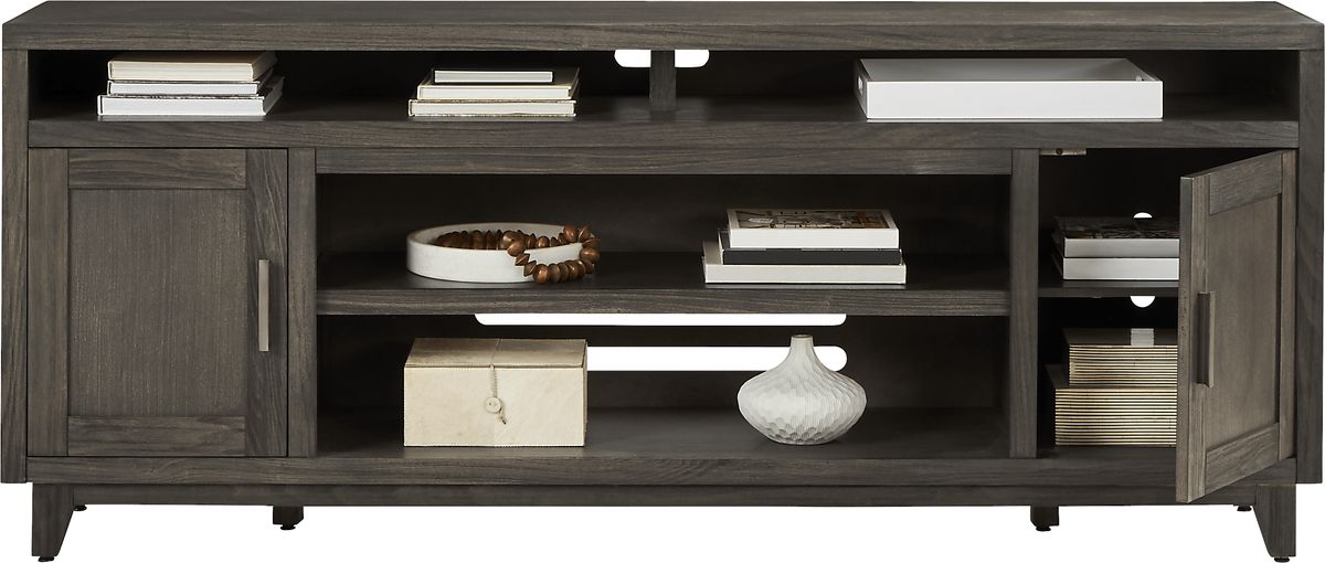 Valinor Smoke Gray Console | Rooms to Go