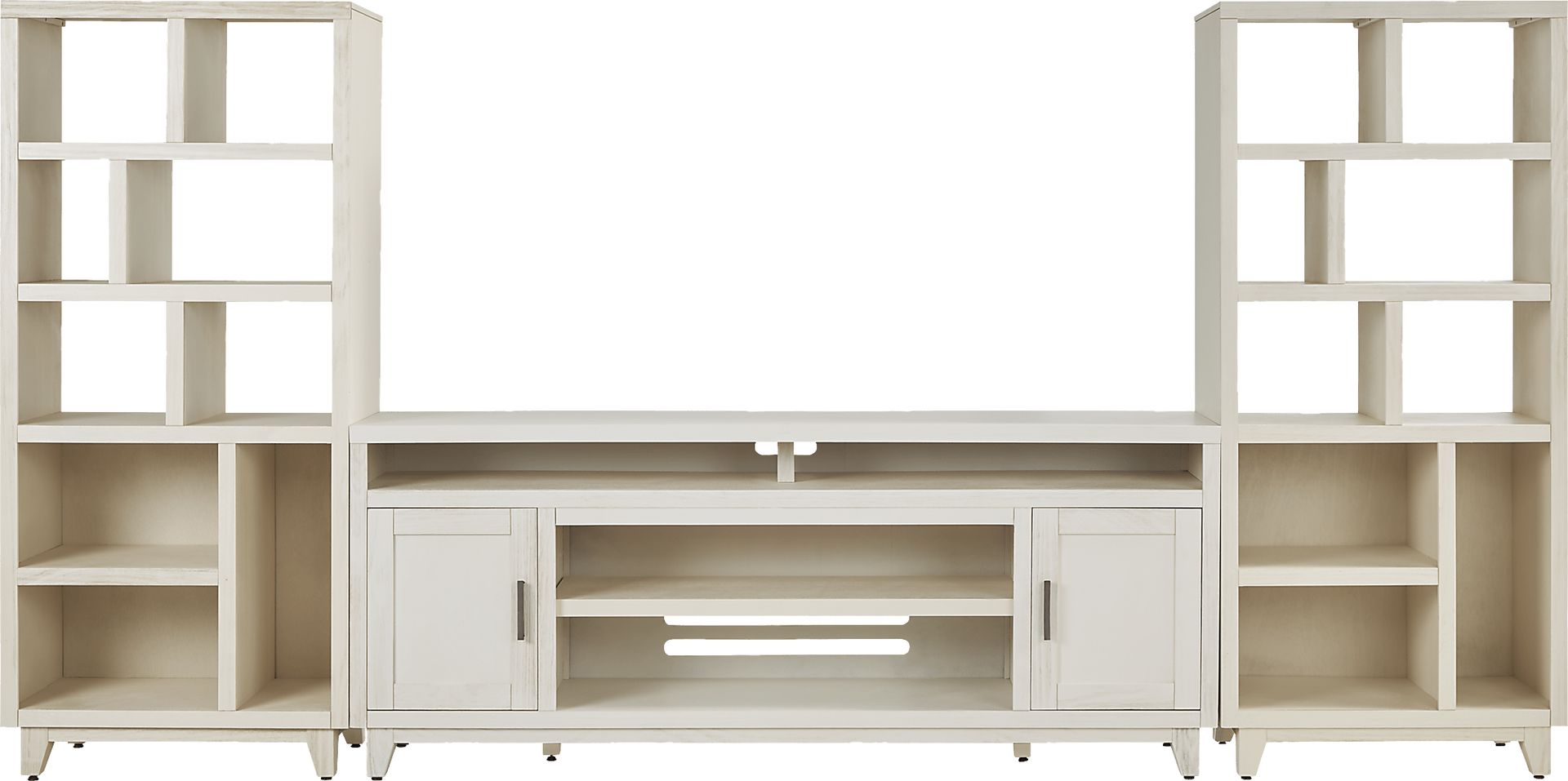 Valinor White 3 Pc Wall Unit with 80 in. Console - Image 1