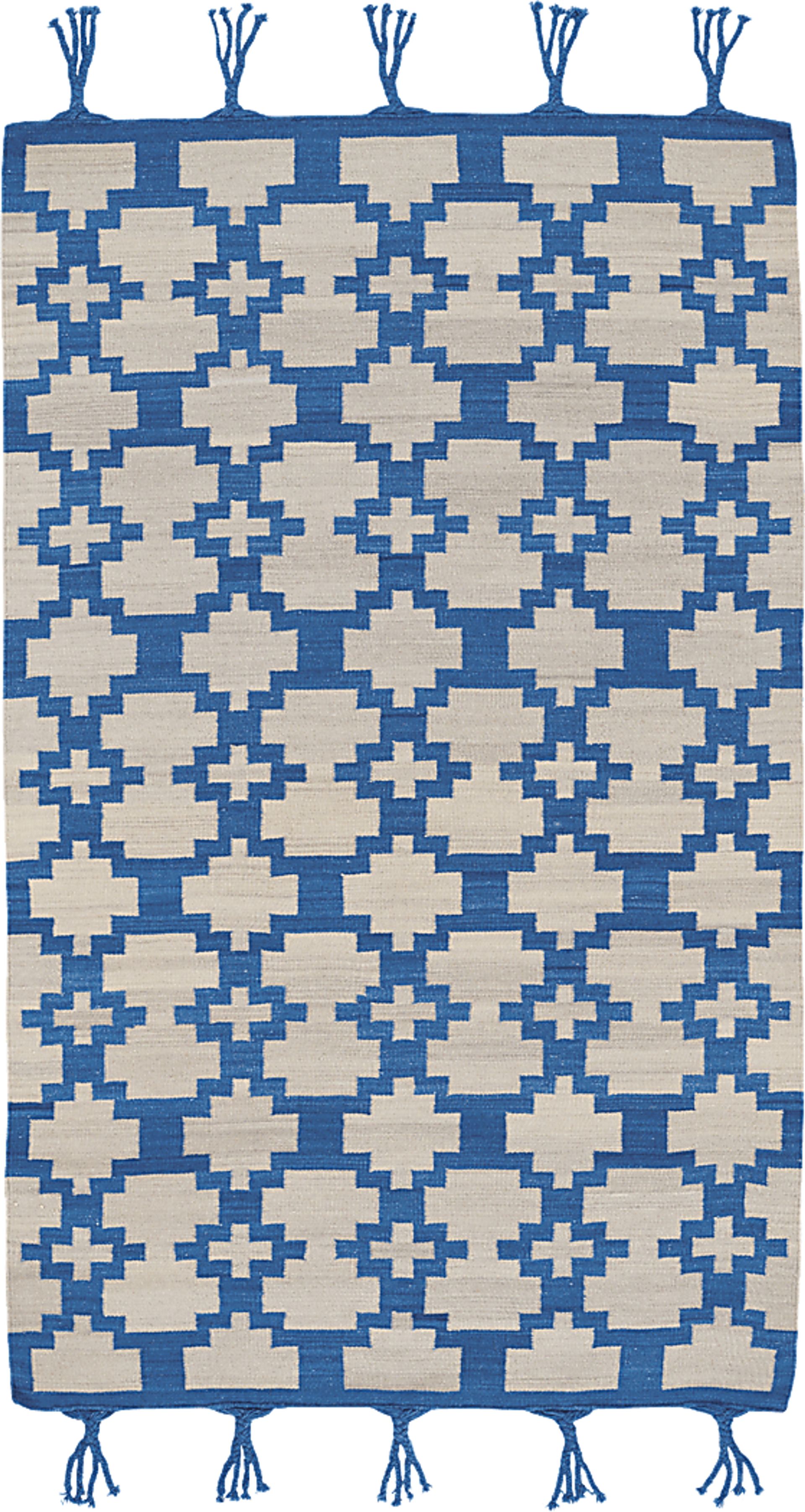Valla Blue 5' x 8' Rug - Image 1