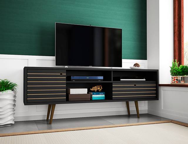 Vallar Black 71 In. Console - Thumbnail - Image 3