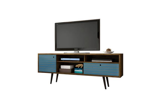 Vallar Brown/Blue 71 In. Console - Thumbnail - Image 2