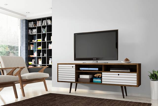 Vallar Brown/White 71 In. Console - Thumbnail - Image 3