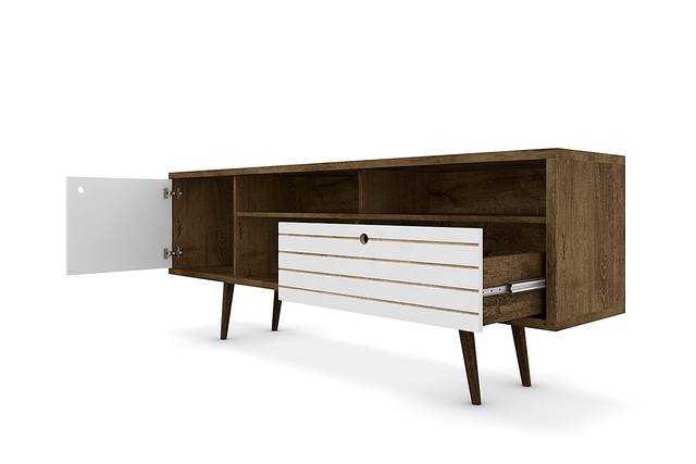 Vallar Brown/White 71 In. Console - Thumbnail - Image 4