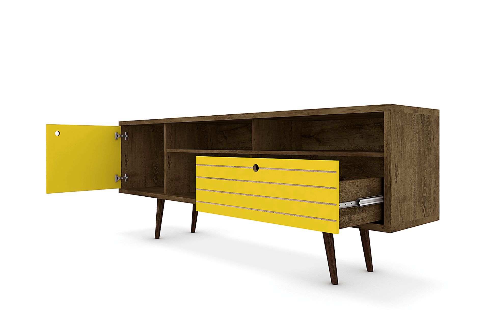 Vallar Brown/Yellow 71 In. Console - Image 4