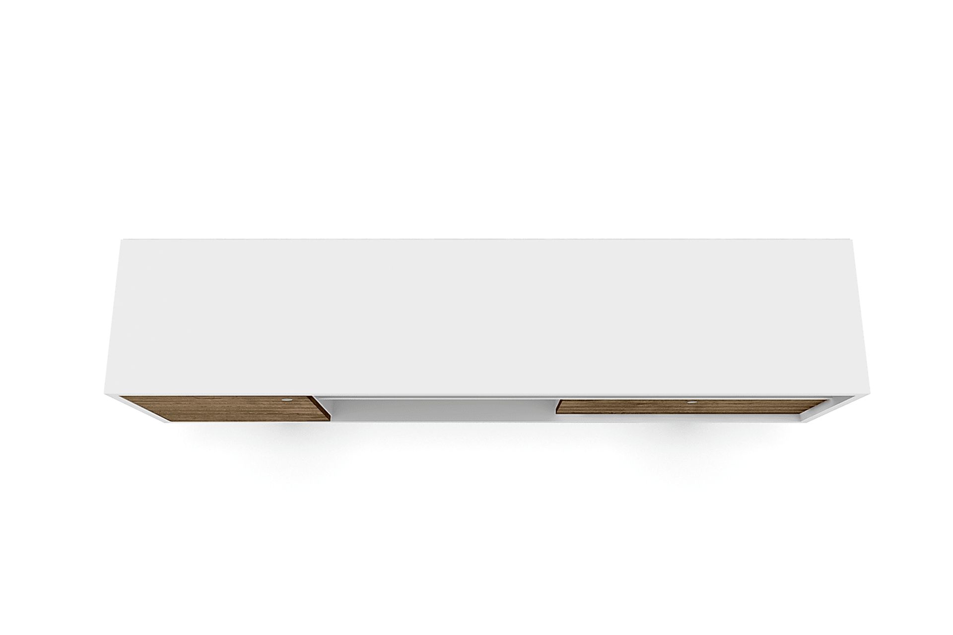 Vallar White/Brown 71 In. Console - Image 7