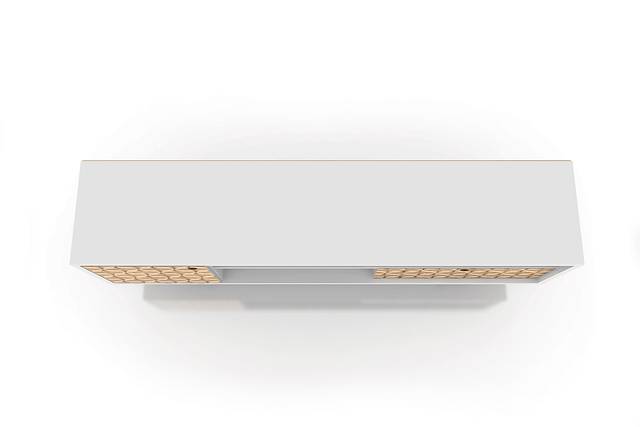 Vallar White/Toffee 71 In. Console - Thumbnail - Image 7