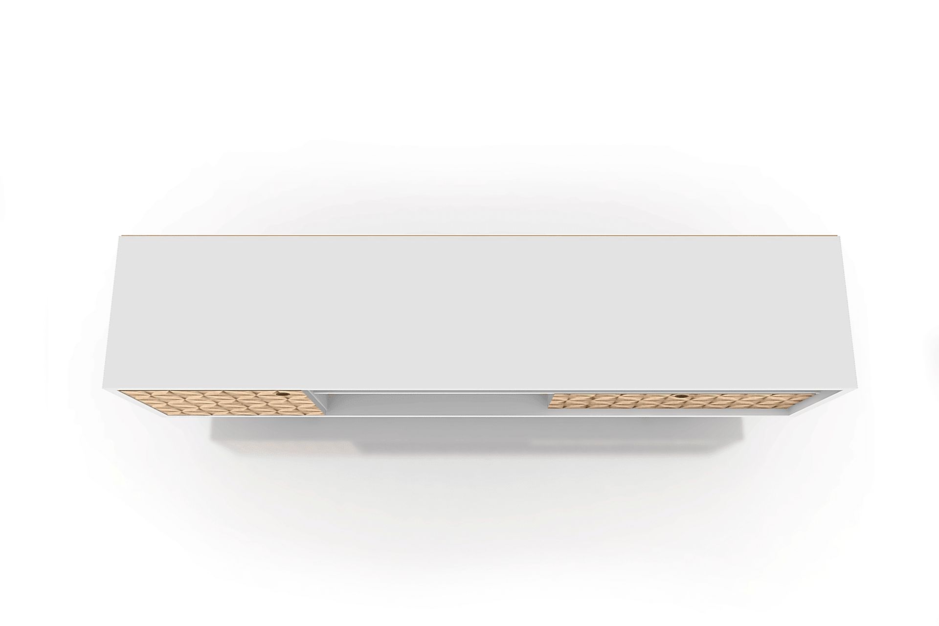 Vallar White/Toffee 71 In. Console - Image 7