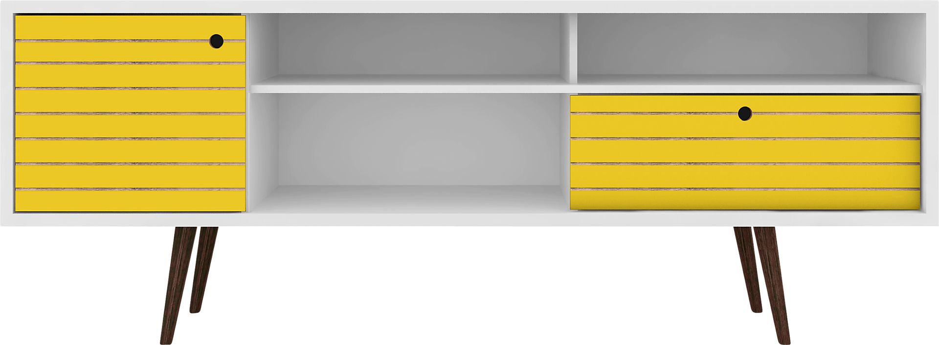 Vallar White/Yellow 71 In. Console - Image 1