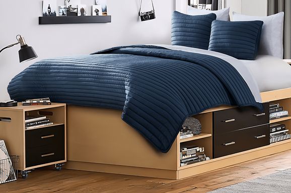 Vallecito Navy 3 Pc Full/Queen Comforter Set