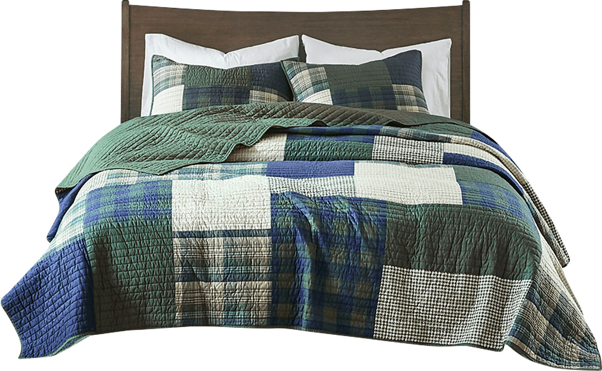 Vallete Green 3 Pc King/California King Coverlet Set - Image 2