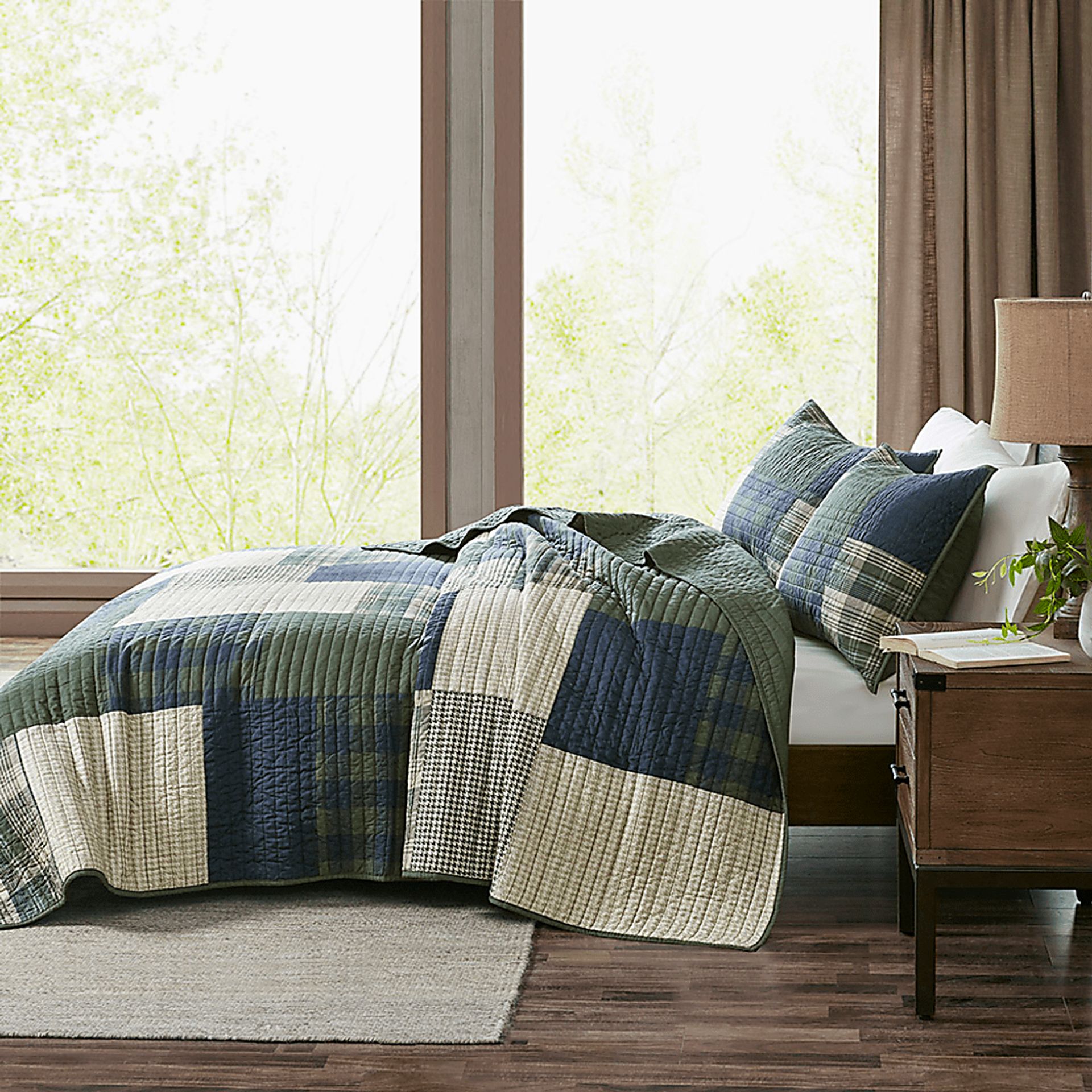 Vallete Green 3 Pc King/California King Coverlet Set - Image 10
