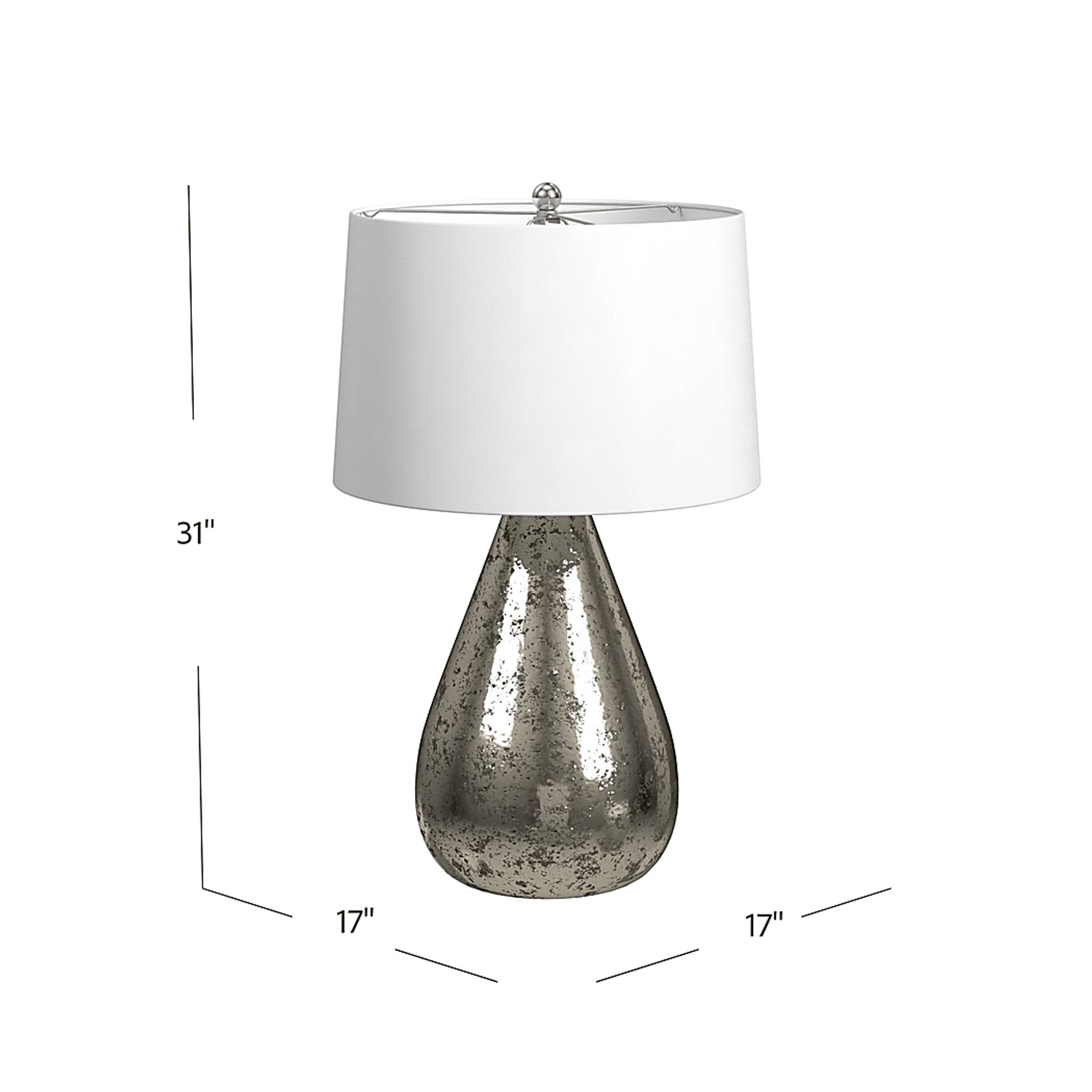 Valletta Circle Silver Lamp - Image 5