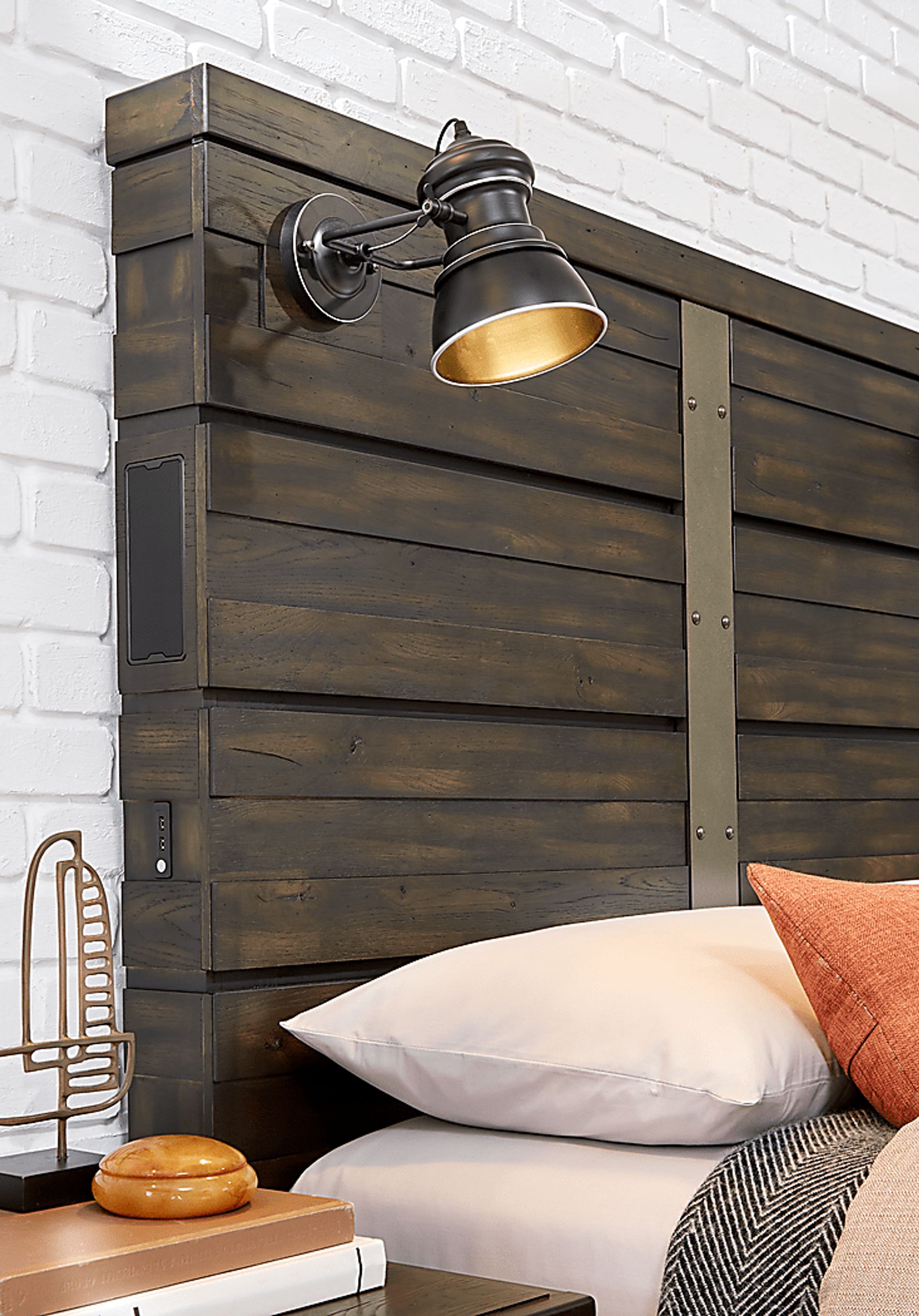 Valley Creek Brown 5 Pc Queen Panel Bedroom - Image 3