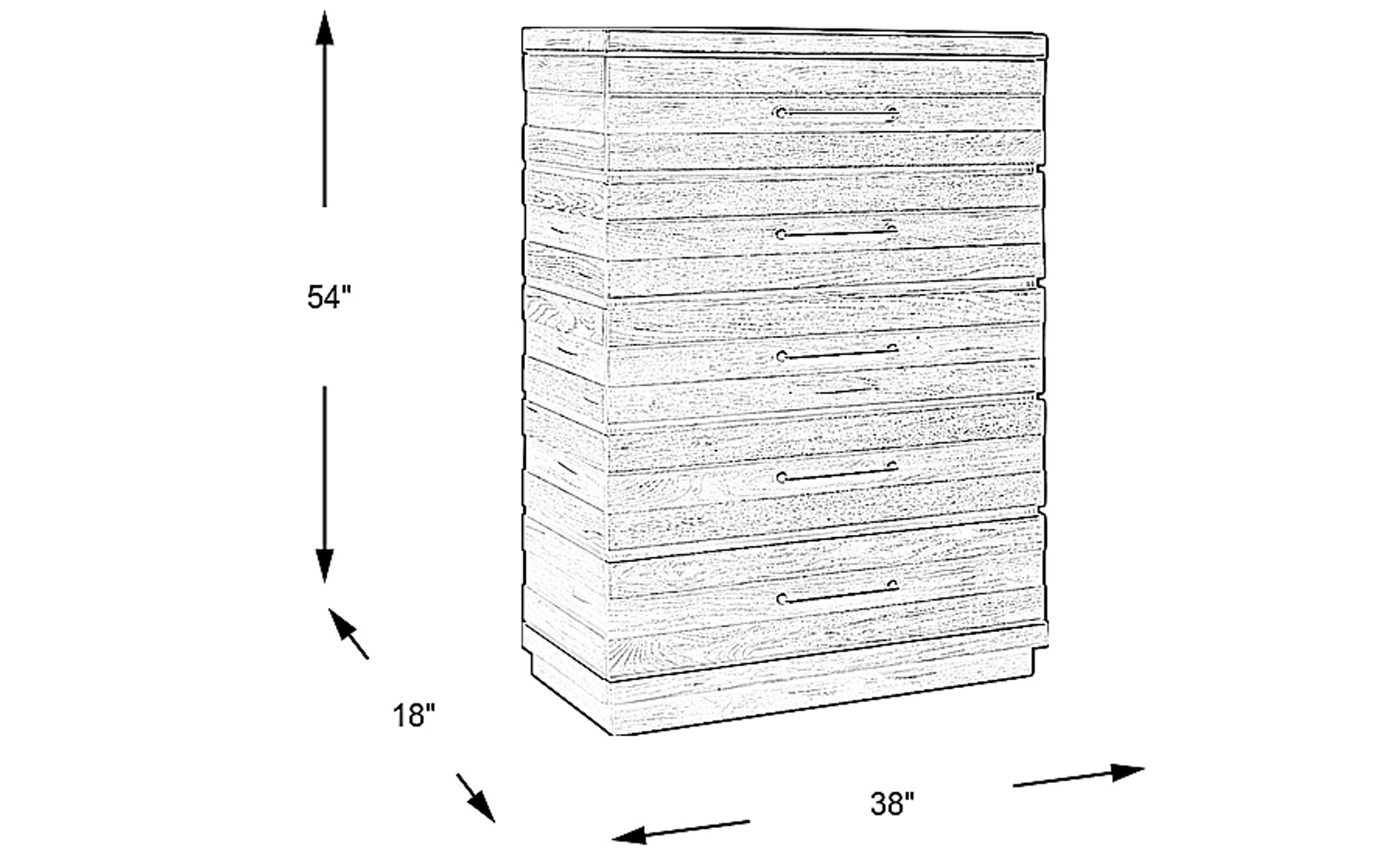 Dimension Image. Please refer to the Dimension Tab on this page for dimension details.