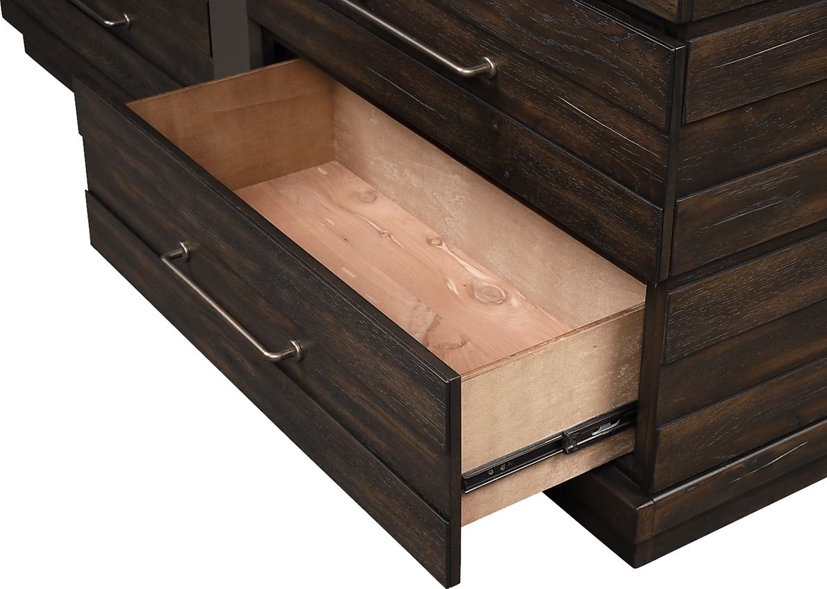 Valley Creek Brown 6 Pc King Panel Bedroom Rooms To Go