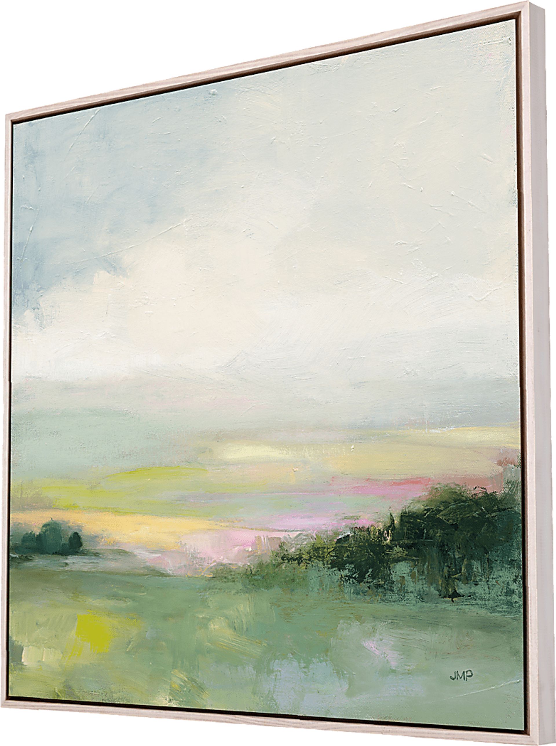 Valley Views Green Framed Artwork - Image 3