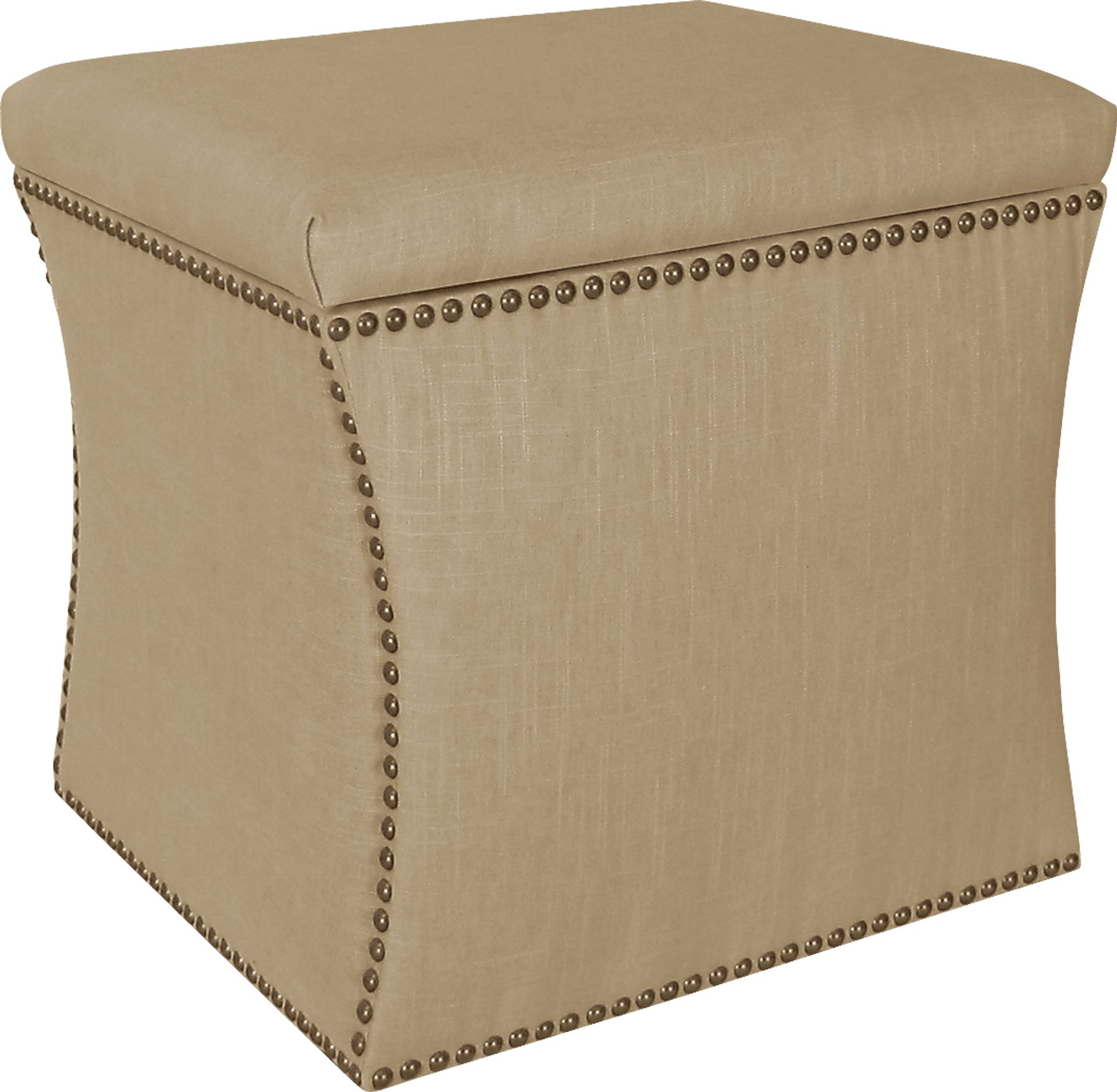 Vallie Sandstone Storage Ottoman - Image 1