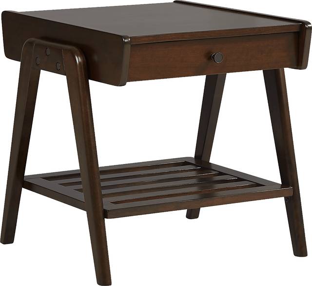 Valloria Brown End Table - Thumbnail - Image 2