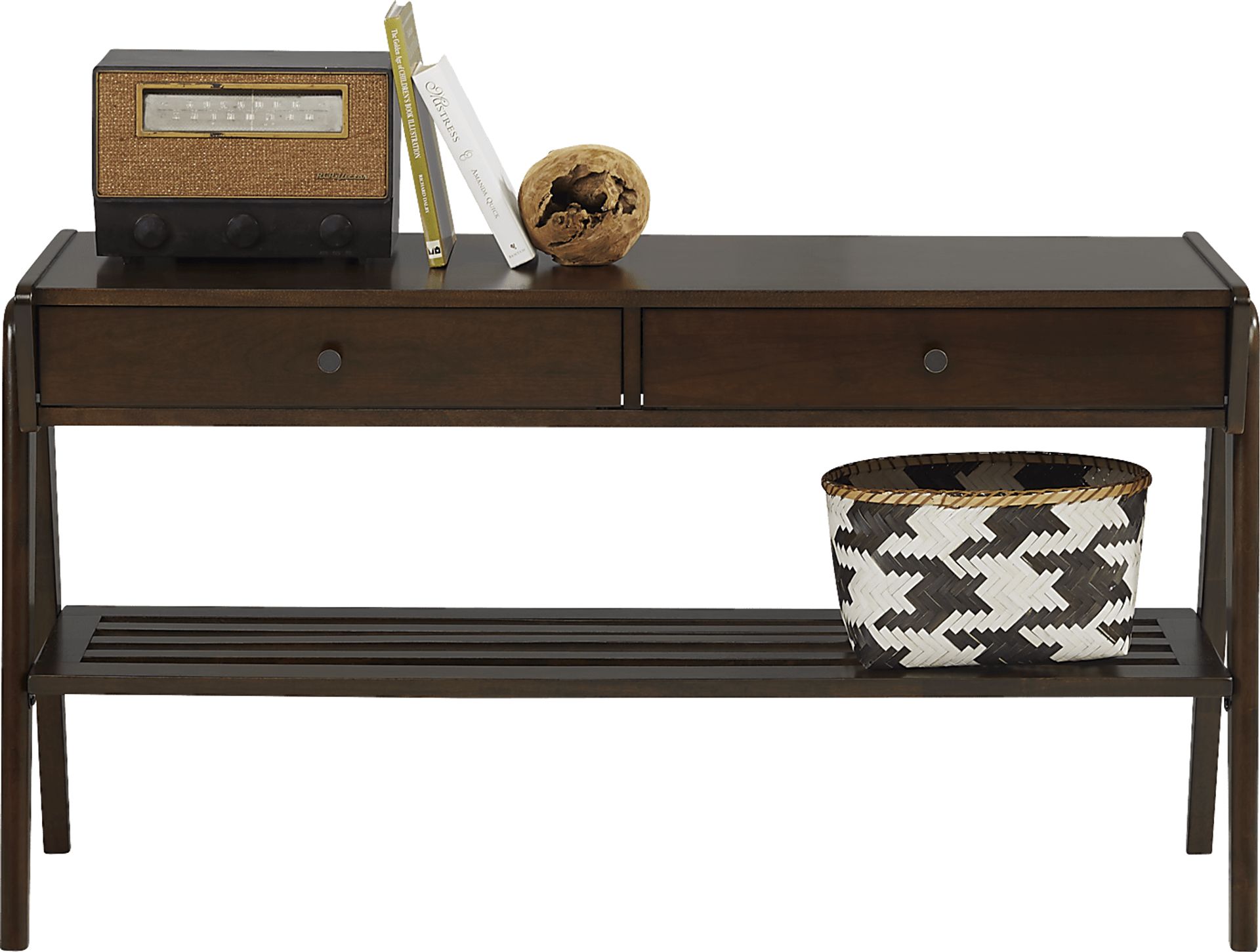 Valloria Brown Sofa Table - Image 2