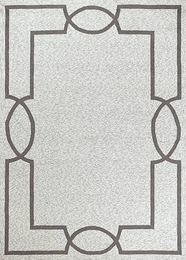 Valmack Beige 7' Square Indoor/Outdoor Rug - Thumbnail - Image 1