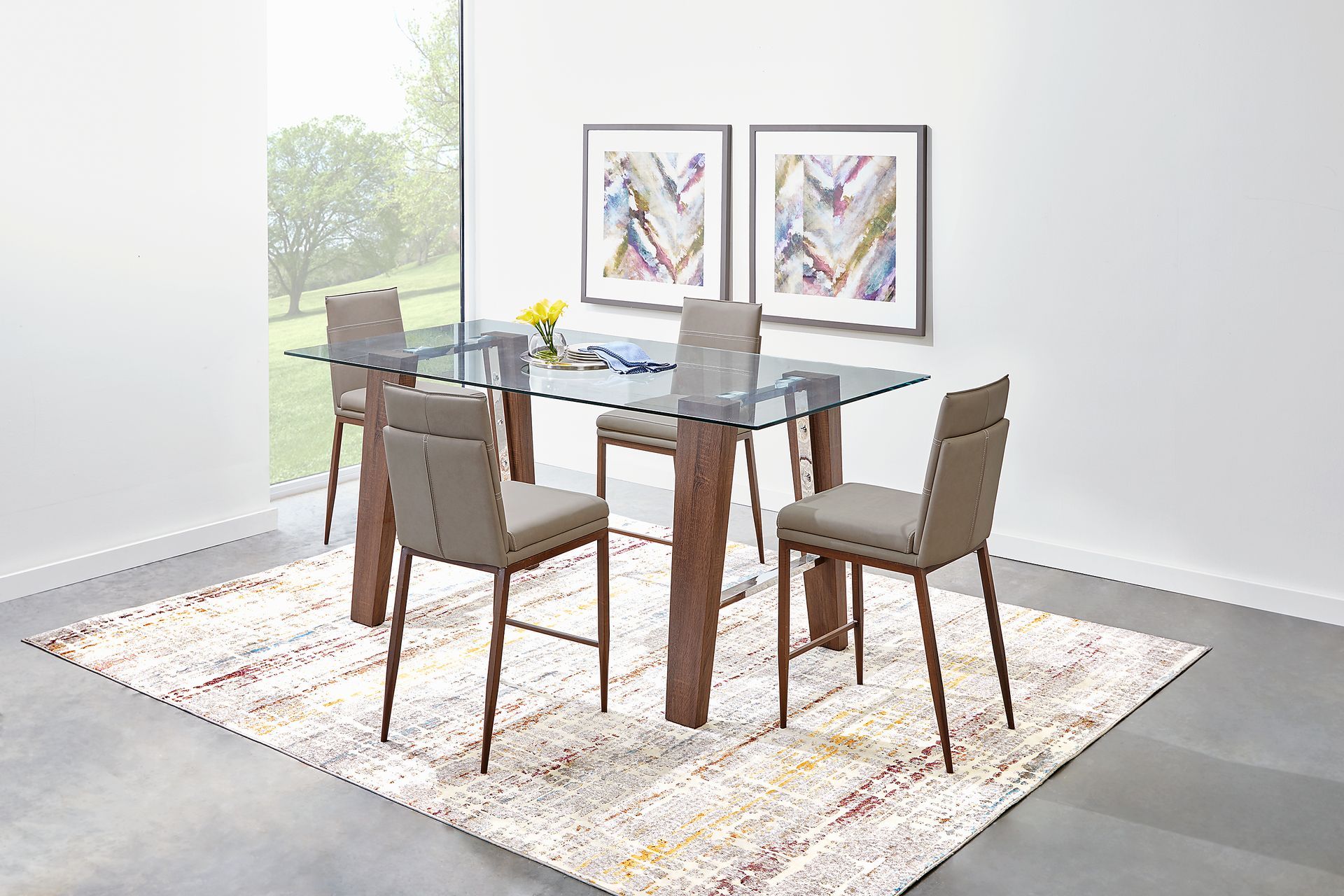 Valmont Brown Counter Height Dining Table - Image 2