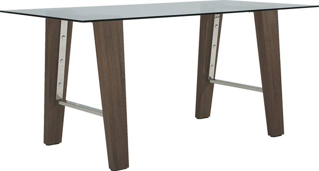 Valmont Brown Counter Height Dining Table - Thumbnail - Image 3