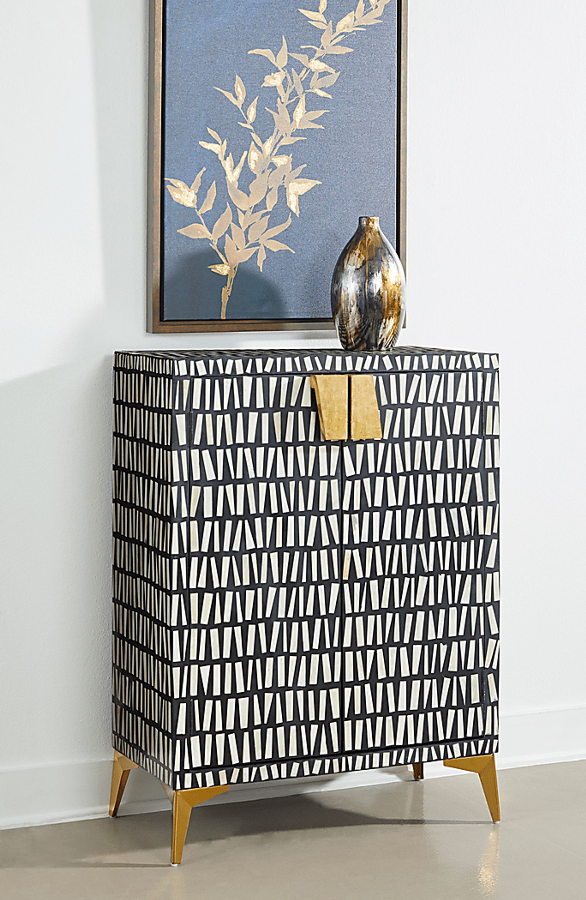 Valona Black Accent Cabinet - Image 2